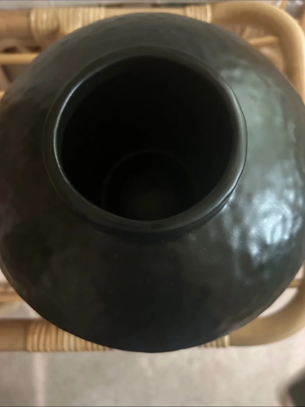 Threshold Small Modern Black Vase Ceramic